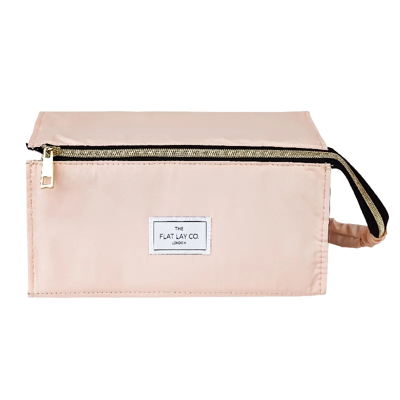 XXL Flat Lay Makeup Box Bag - Blush Pink